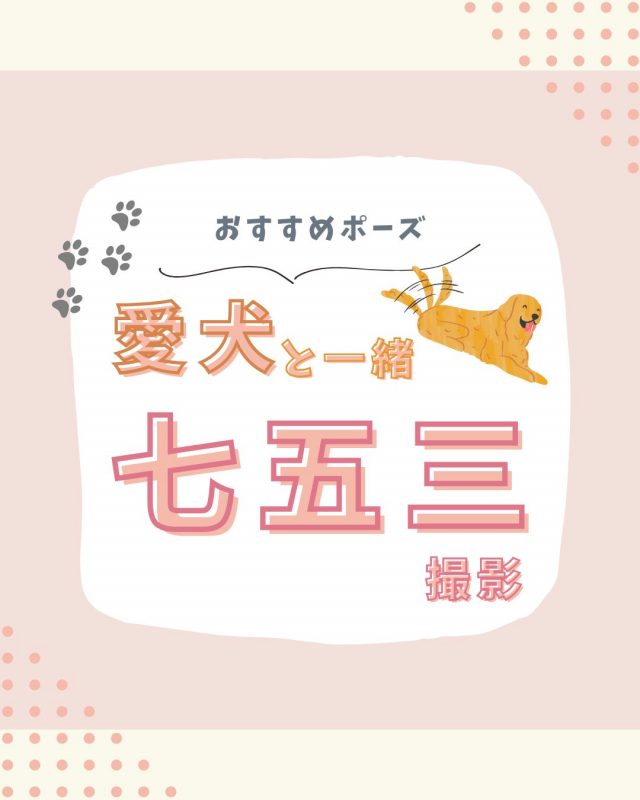 愛犬と一緒に七五三！撮影スポットとおすすめポーズ