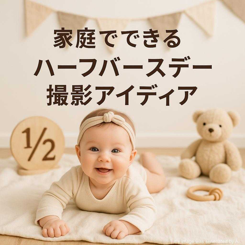 家庭でできるハーフバースデー撮影アイディア