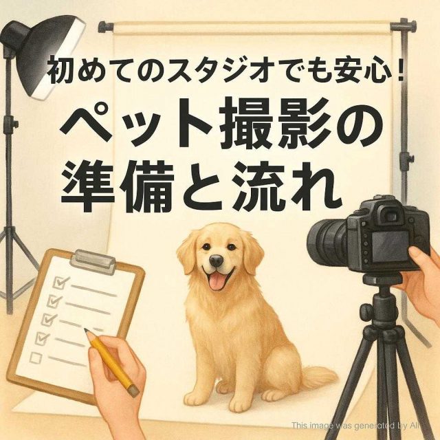 初めてのスタジオでも安心！ペット撮影の準備と流れ