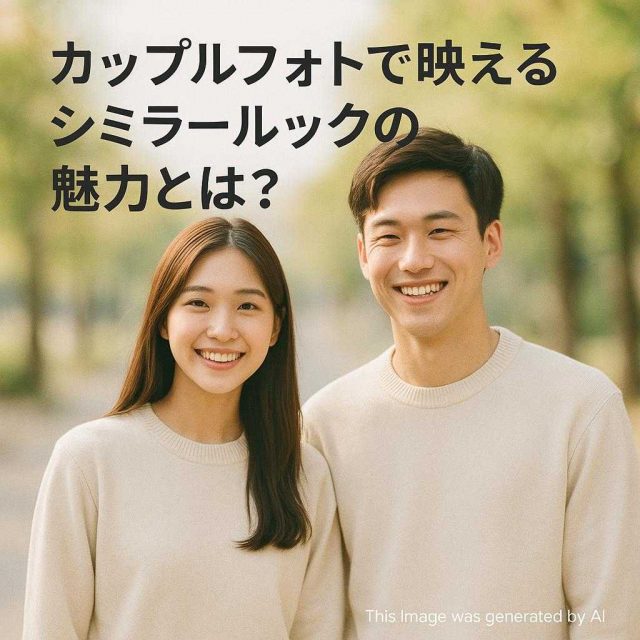 カップルフォトで映えるシミラールックの魅力とは？