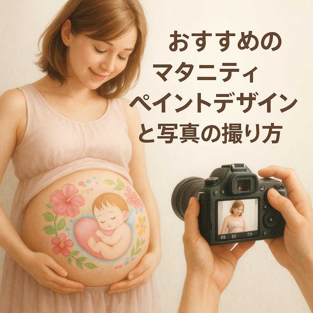 おすすめのマタニティペイントデザインと写真の撮り方