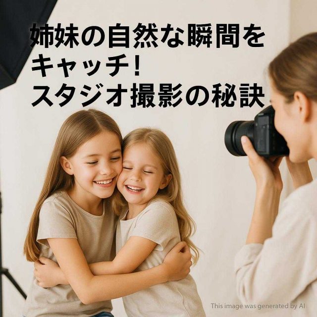 姉妹の自然な瞬間をキャッチ！スタジオ撮影の秘訣