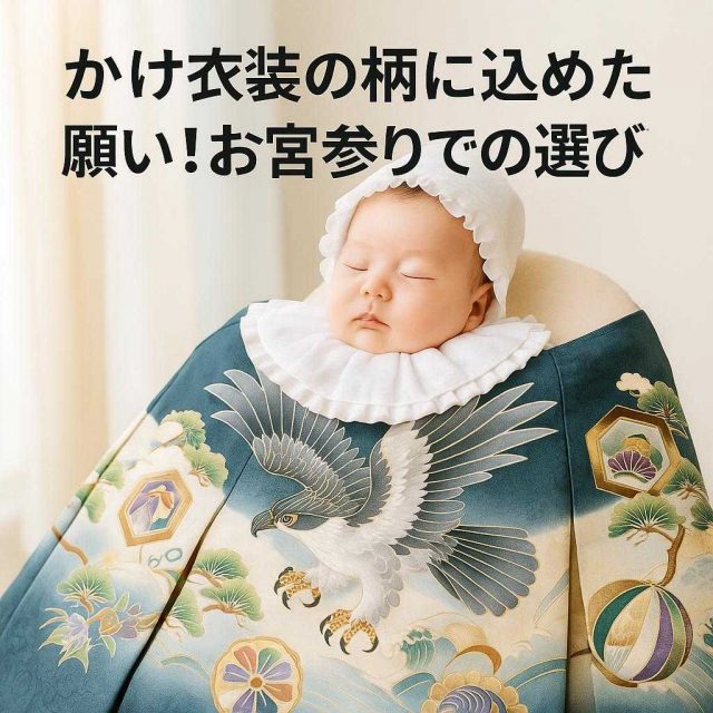 かけ衣装の柄に込めた願い！お宮参りでの選び方