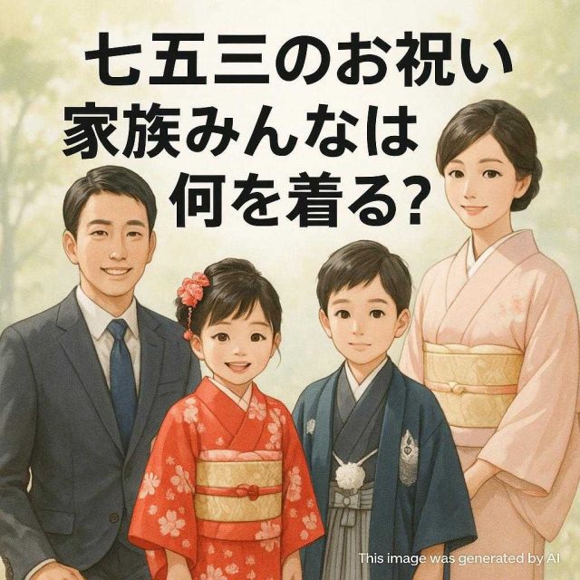 七五三のお祝い 家族みんなは何を着る？