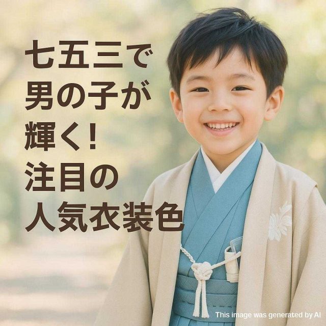 七五三で男の子が輝く！注目の人気衣装色