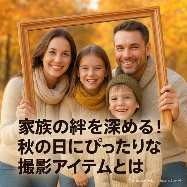 家族の絆を深める！秋の日にぴったりな撮影アイテムとは