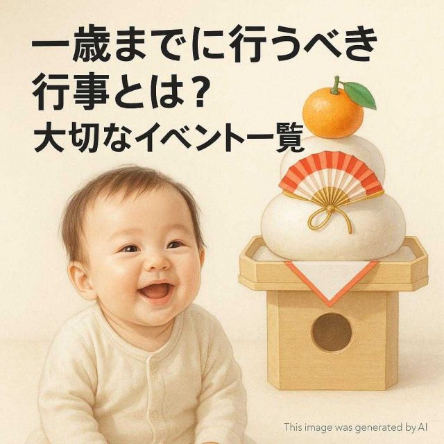 一歳までに行うべき行事とは？大切なイベント一覧