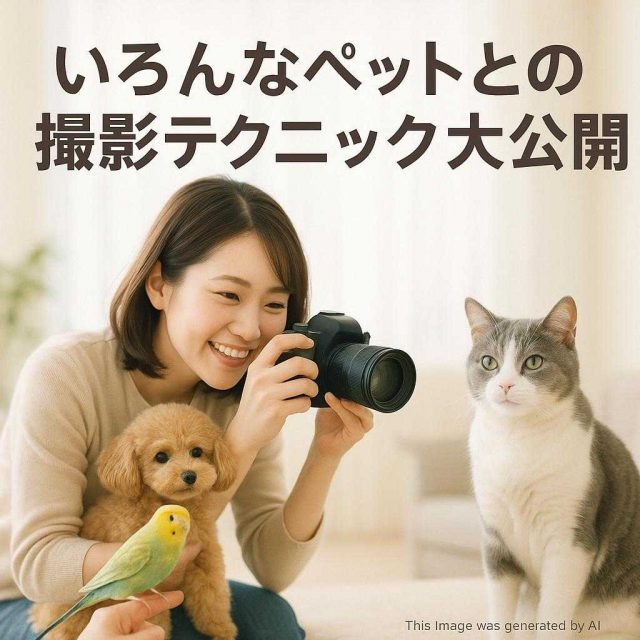 いろんなペットとの撮影テクニック大公開