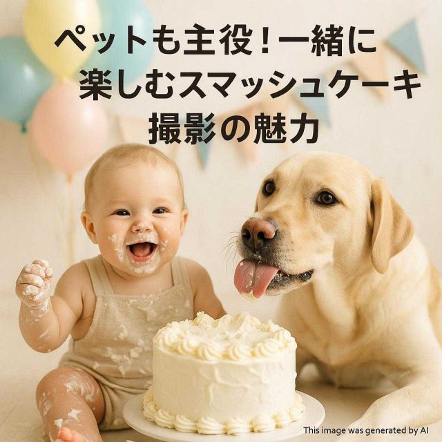 ペットも主役！一緒に楽しむスマッシュケーキ撮影の魅力