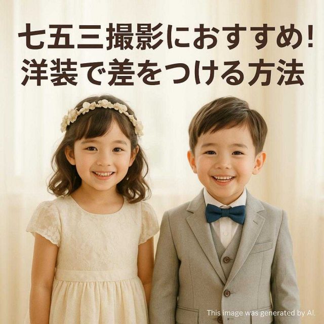 七五三撮影におすすめ！洋装で差をつける方法