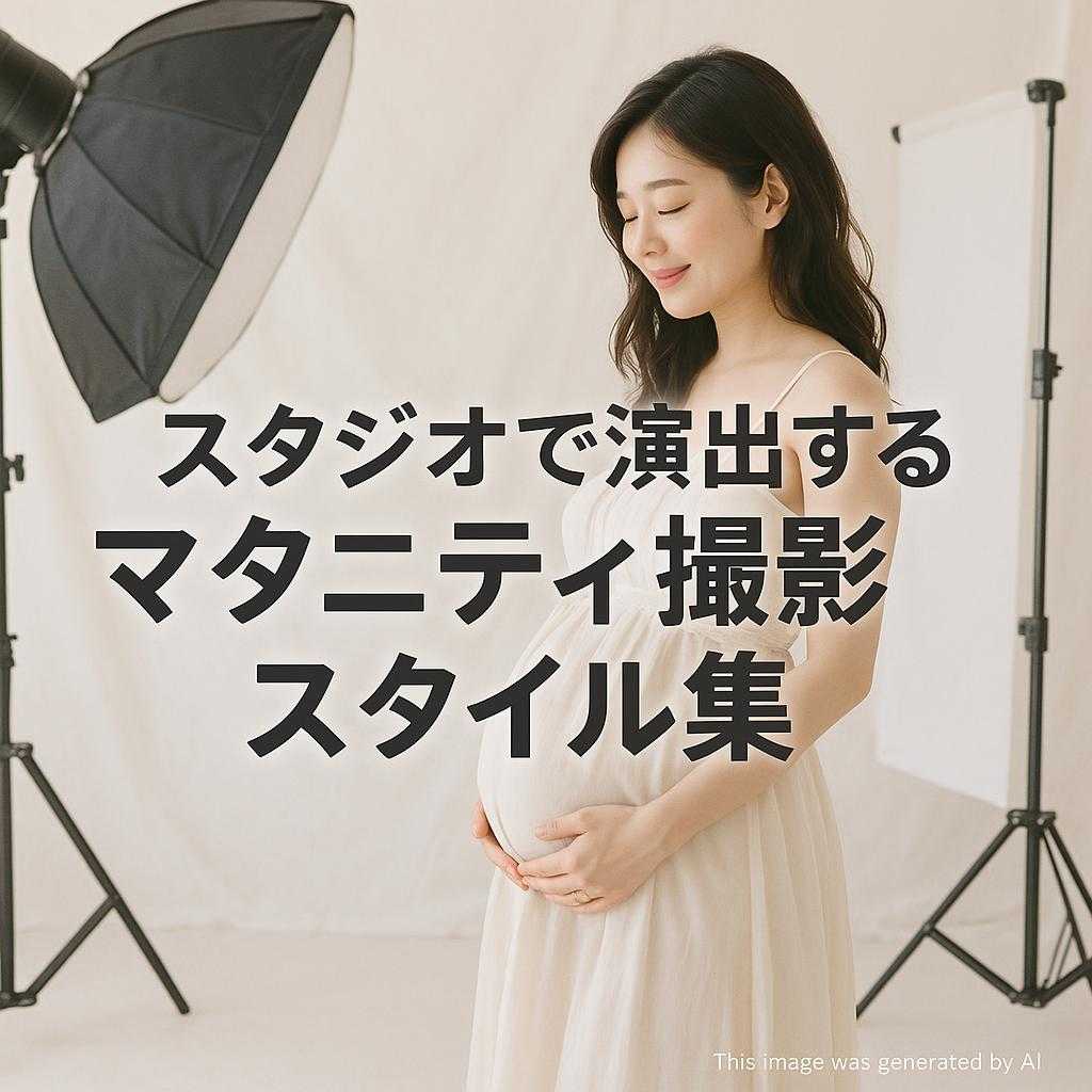 スタジオで演出するマタニティ撮影スタイル集
