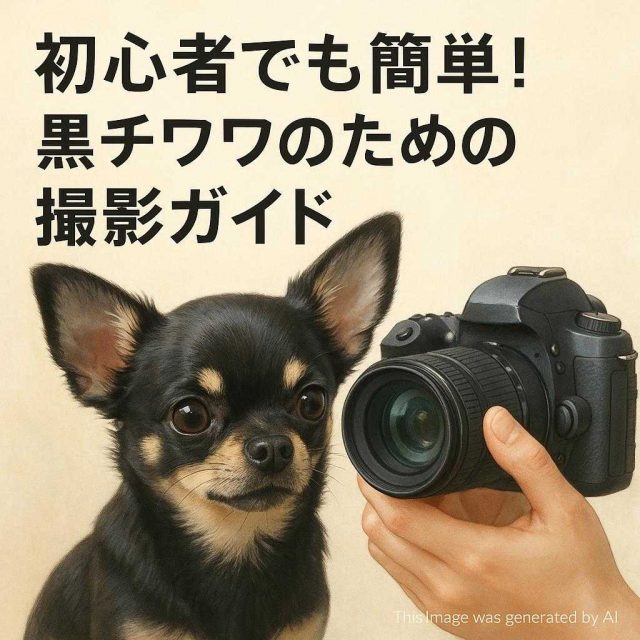 初心者でも簡単！黒チワワのための撮影ガイド