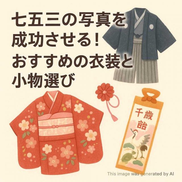 七五三の写真を成功させる！おすすめの衣装と小物選び