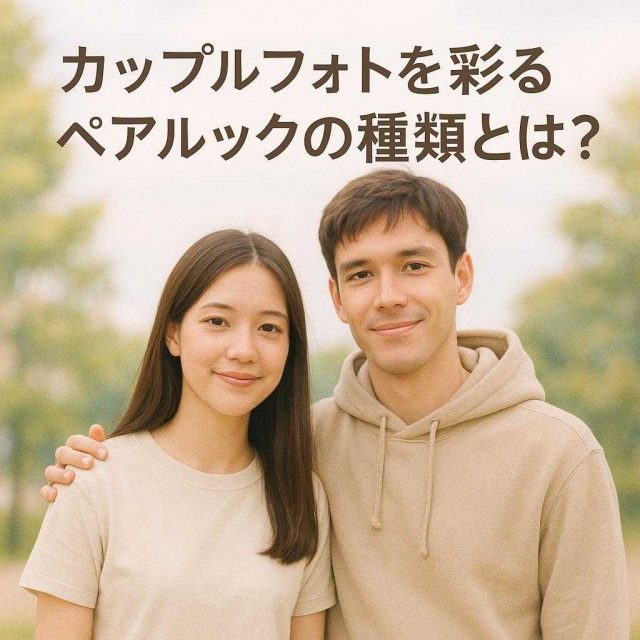 カップルフォトを彩るペアルックの種類とは？