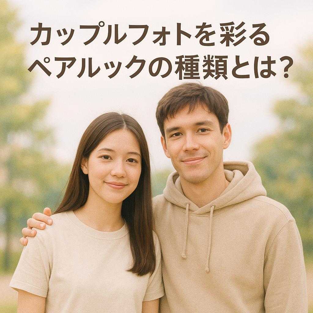 カップルフォトを彩るペアルックの種類とは？
