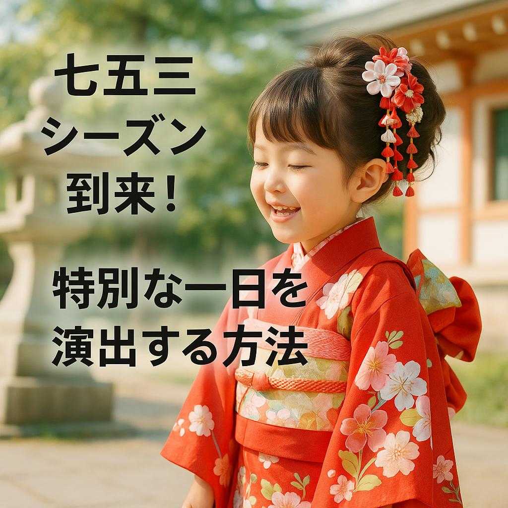 七五三シーズン到来！特別な一日を演出する方法