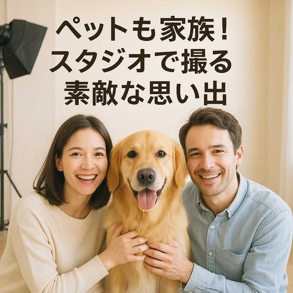 ペットも家族！スタジオで撮る素敵な思い出