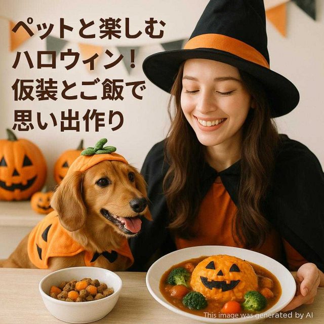 ペットと楽しむハロウィン！仮装とご飯で思い出作り