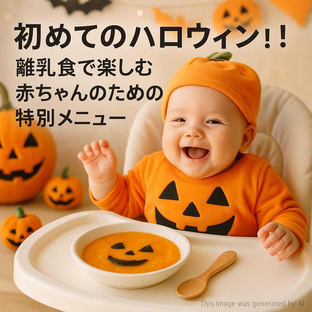 初めてのハロウィン！離乳食で楽しむ赤ちゃんのための特別メニュー