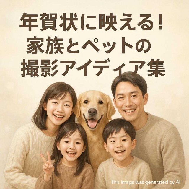 年賀状に映える！家族とペットの撮影アイディア集