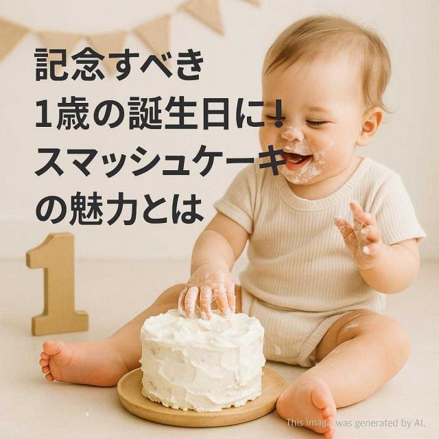 記念すべき1歳の誕生日に！スマッシュケーキの魅力とは