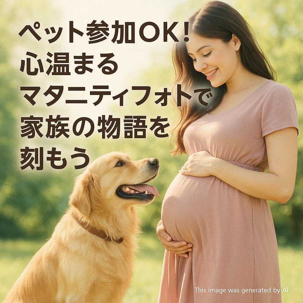 ペット参加OK!心温まるマタニティフォトで家族の物語を刻もう