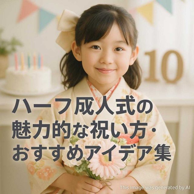 ハーフ成人式の魅力的な祝い方・おすすめアイデア集