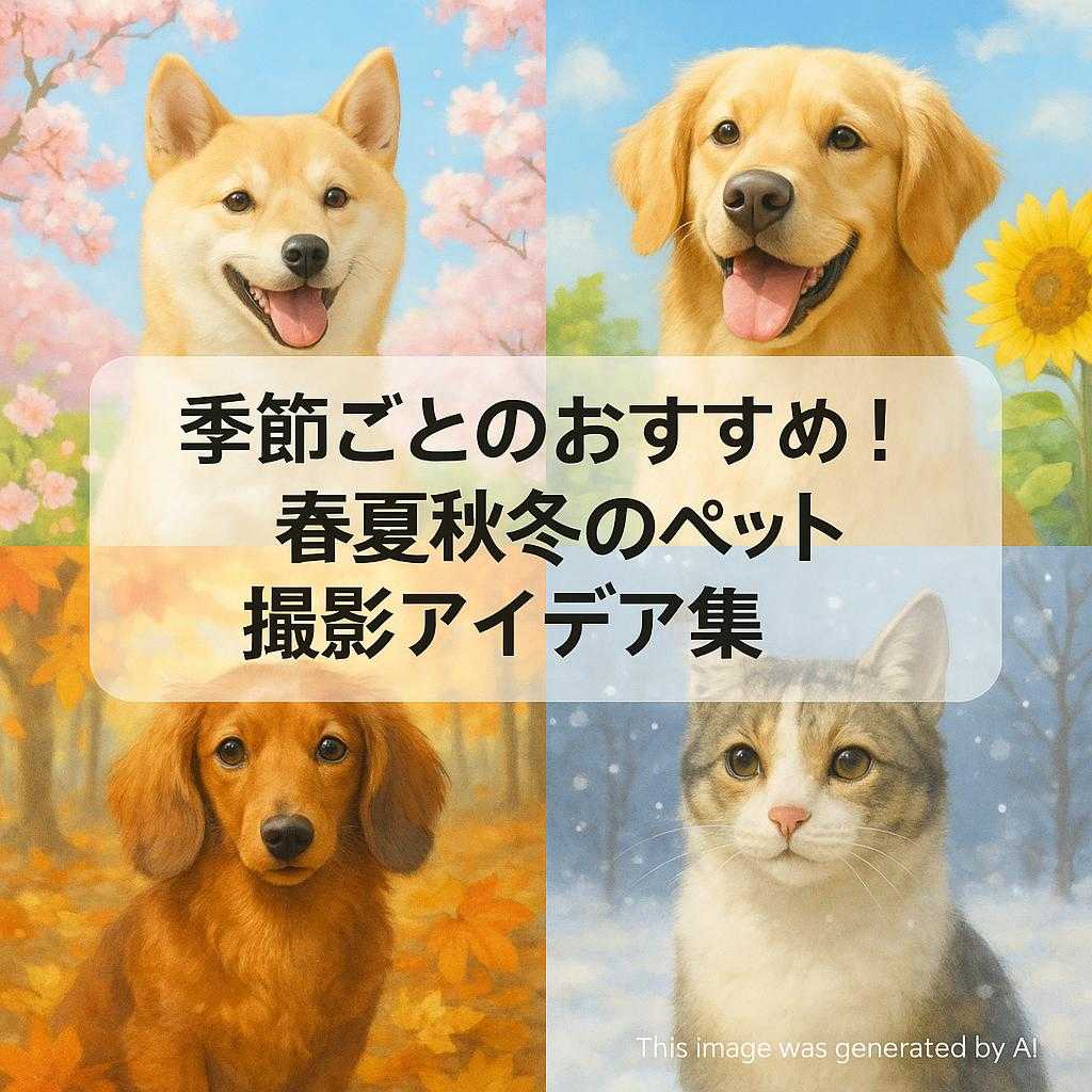季節ごとのおすすめ！春夏秋冬のペット撮影アイデア集