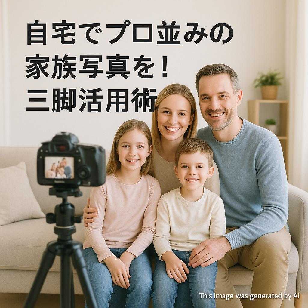 自宅でプロ並みの家族写真を!三脚活用術