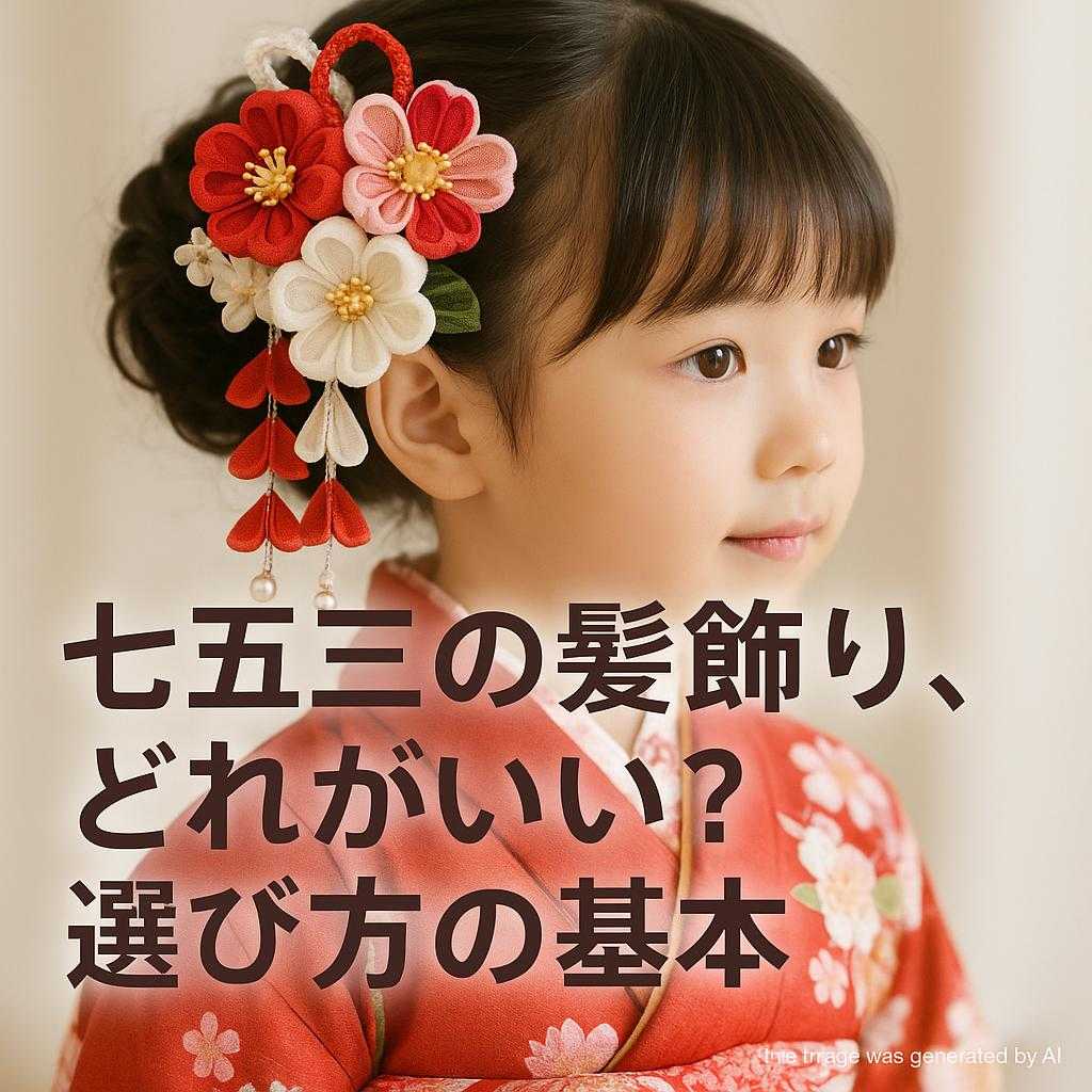 七五三の髪飾り、どれがいい?選び方の基本