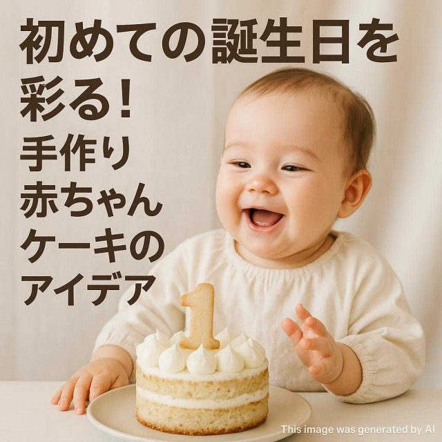 初めての誕生日を彩る！手作り赤ちゃんケーキのアイデア