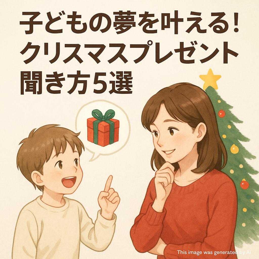 子どもの夢を叶える！クリスマスプレゼント聞き方5選