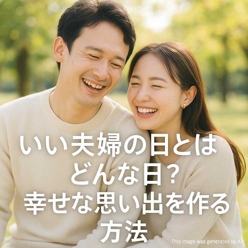 いい夫婦の日とはどんな日？幸せな思い出を作る方法