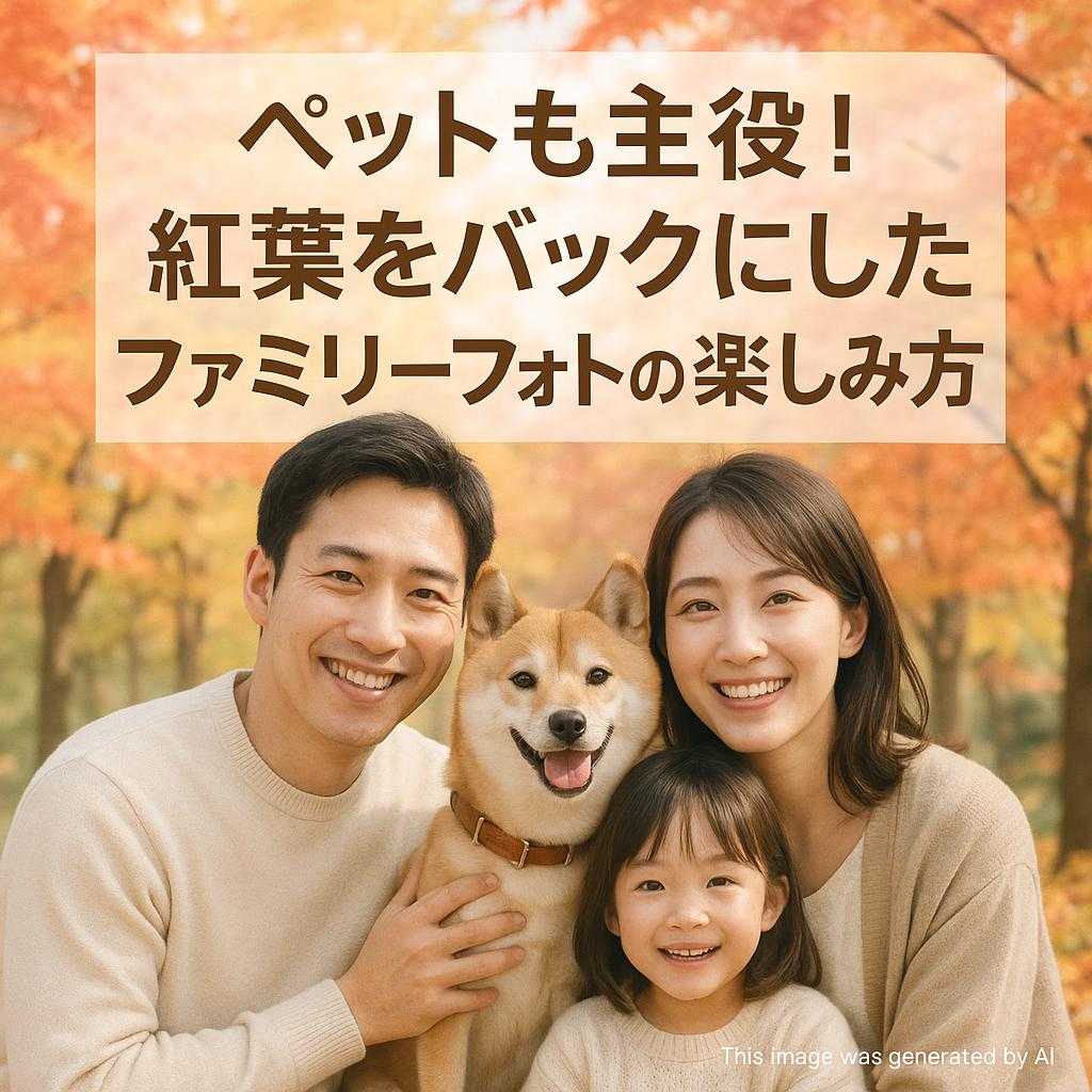 ペットも主役！紅葉をバックにしたファミリーフォトの楽しみ方