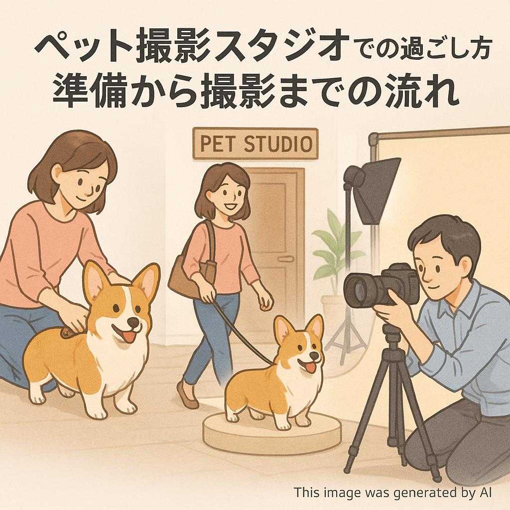 ペット撮影スタジオでの過ごし方・準備から撮影までの流れ