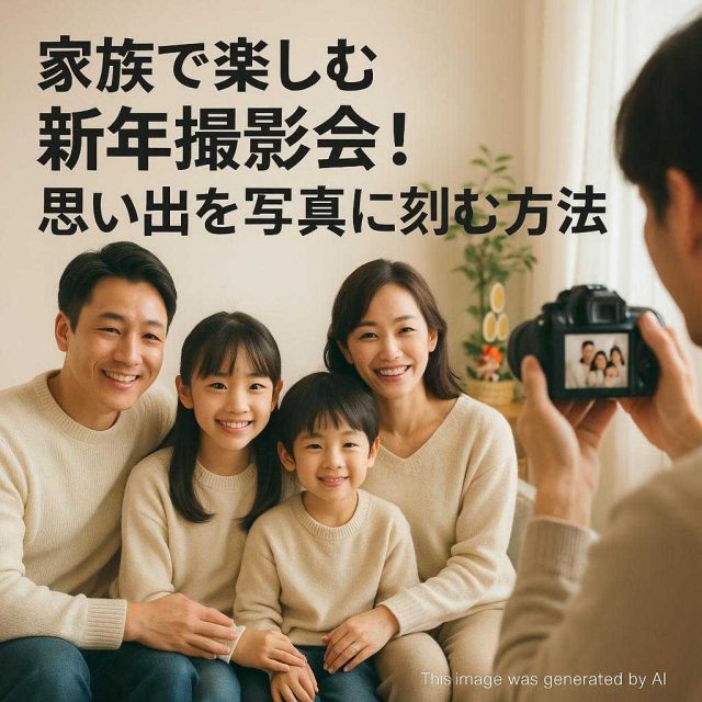 家族で楽しむ新年撮影会！思い出を写真に刻む方法