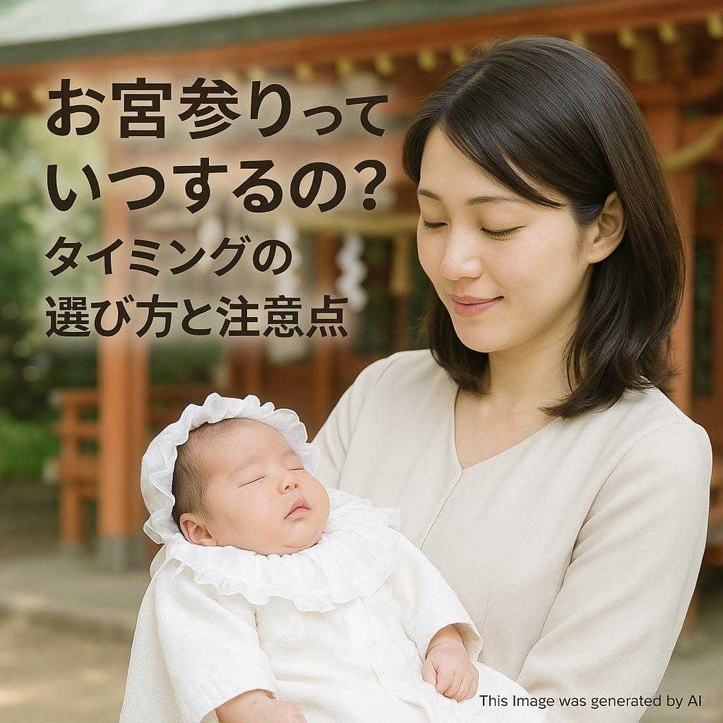 お宮参りっていつするの?タイミングの選び方と注意点