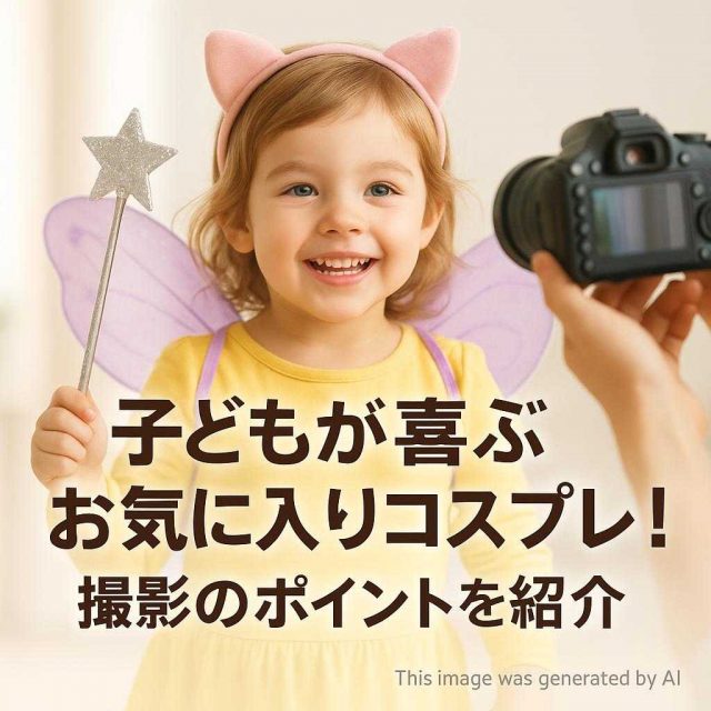 子どもが喜ぶお気に入りコスプレ！撮影のポイントを紹介