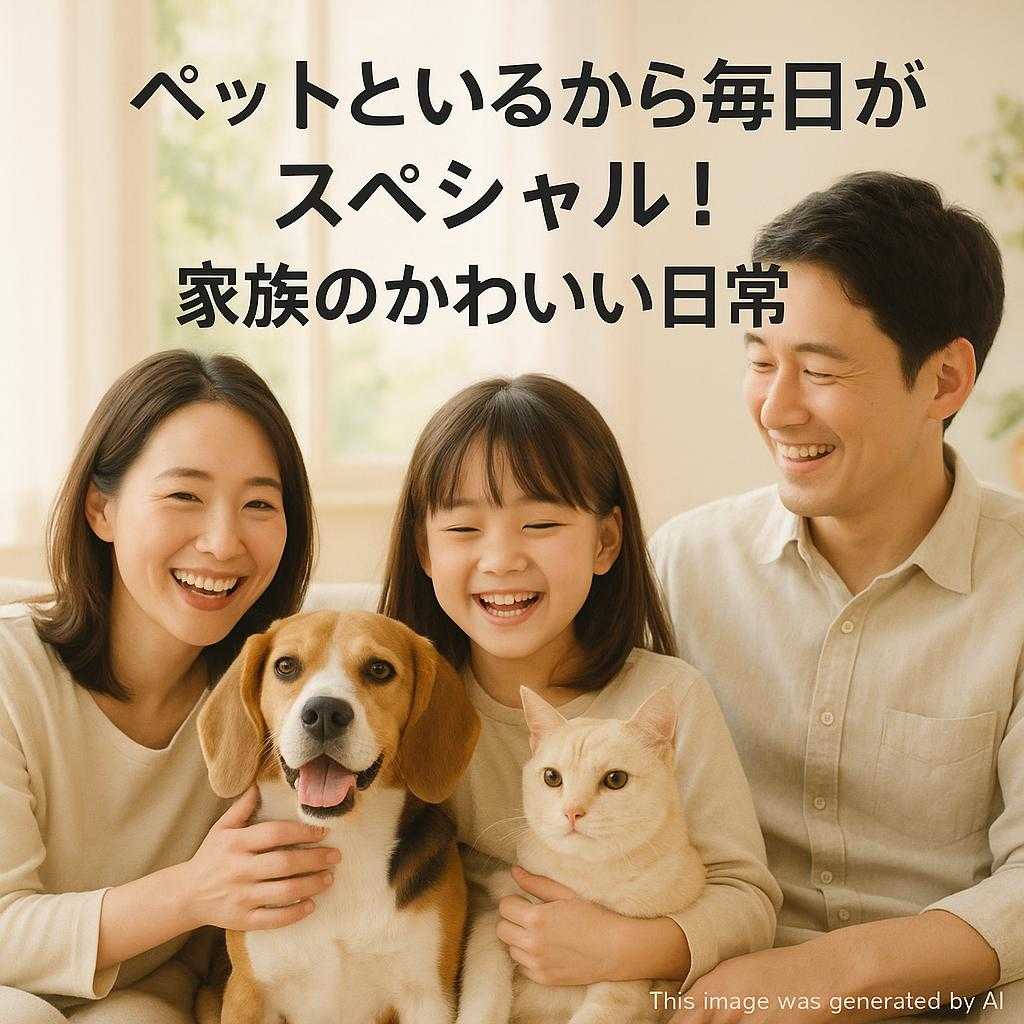 ペットといるから毎日がスペシャル!家族のかわいい日常
