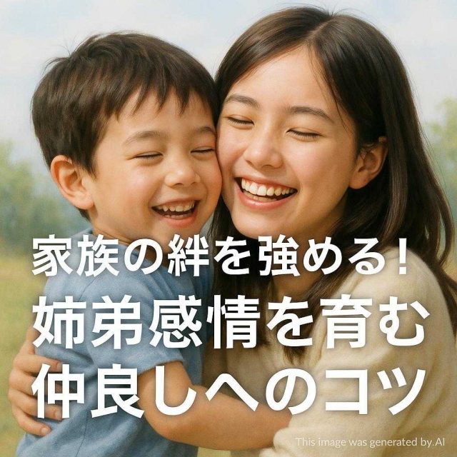 家族の絆を強める！姉弟感情を育む仲良しへのコツ