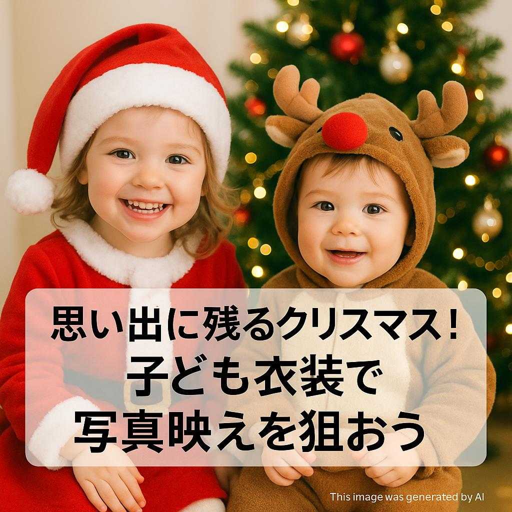 思い出に残るクリスマス！子ども衣装で写真映えを狙おう
