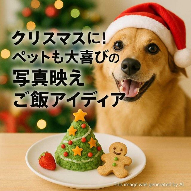 クリスマスに！ペットも大喜びの写真映えご飯アイディア