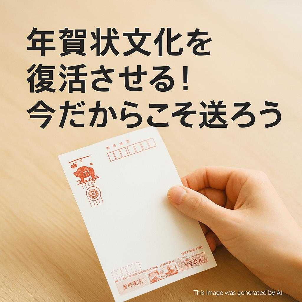 年賀状文化を復活させる!今だからこそ送ろう