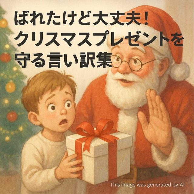 ばれたけど大丈夫！クリスマスプレゼントを守る言い訳集