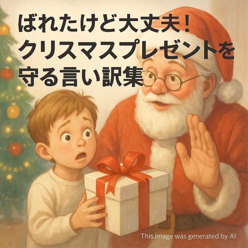 ばれたけど大丈夫！クリスマスプレゼントを守る言い訳集