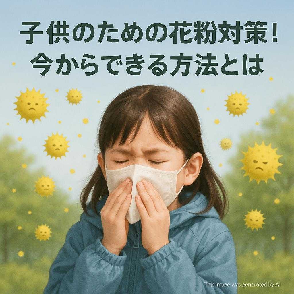 子供のための花粉対策！今からできる方法とは