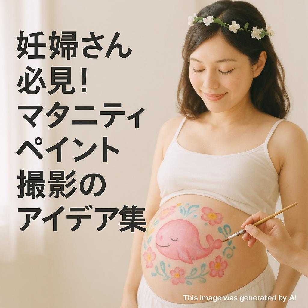 妊婦さん必見!マタニティペイント撮影のアイデア集