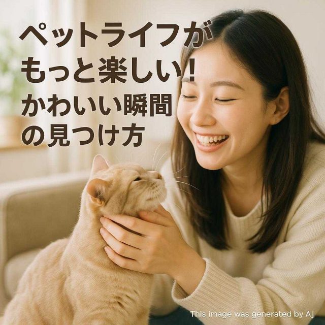 ペットライフがもっと楽しい！かわいい瞬間の見つけ方