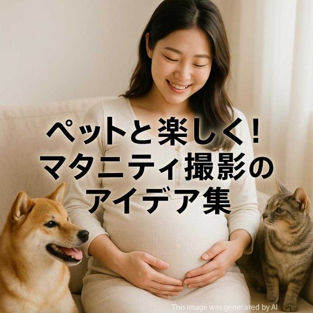 ペットと楽しく！マタニティ撮影のアイデア集