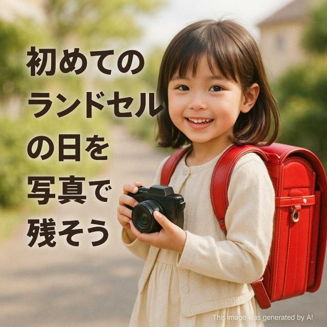 初めてのランドセルの日を写真で残そう